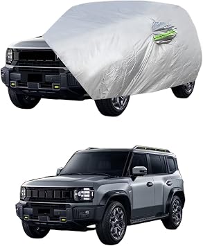 Car Cover Outdoor Sun Rain Snow Scratch Resistant SUV Cover Compatible with Jetour T2 Shanhai T2 Traveller 2022-20255-Seat