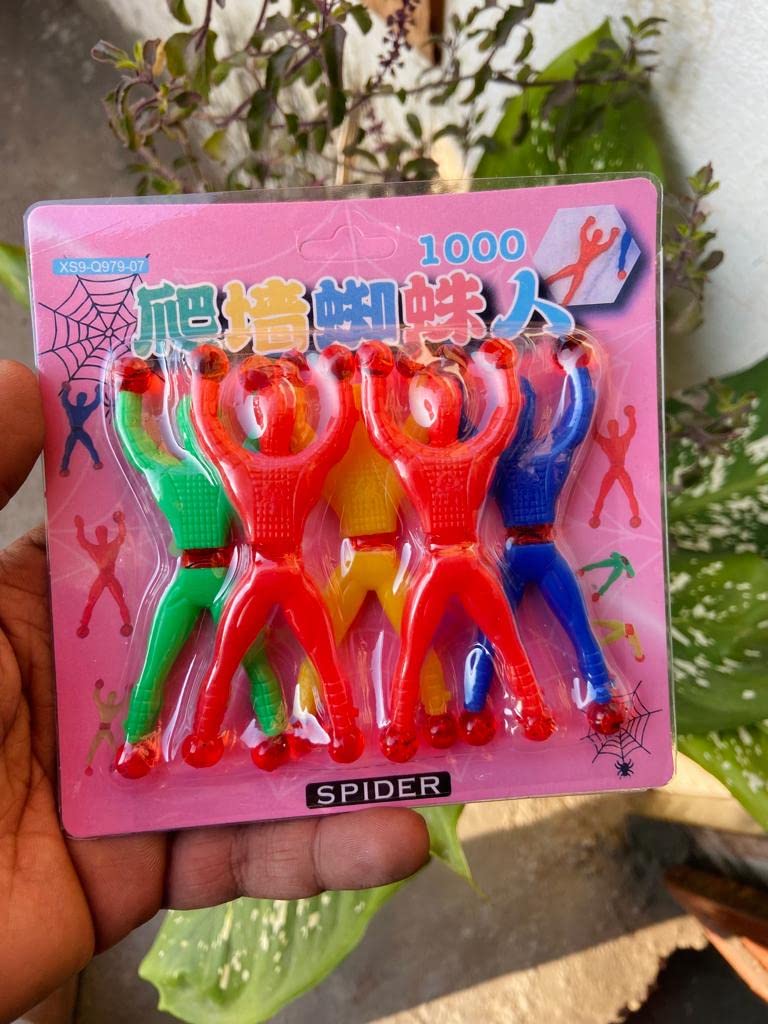 SHAMSI ARTS Premium Amazing Sticky Wall Climbing Spider-Man Toy Multi Color - Set of 5 (B0BPPRND14) Amazon Price History, Amazon Price Tracker