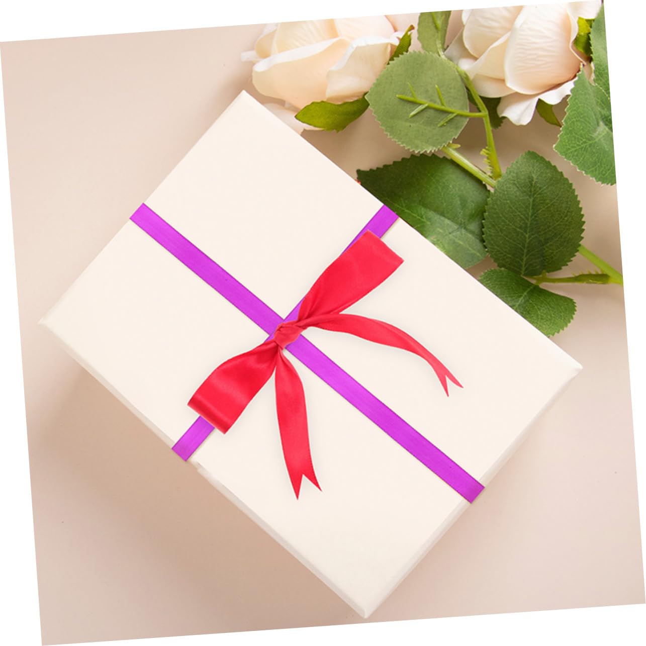12rollen Geschenkband Bastelband Diy-band Geschenkbänder Tortenband Praktisches Verpackungsband Dekoband Blumenverpackungsband Leicht und Handlich Polyester Zufällige Farbe