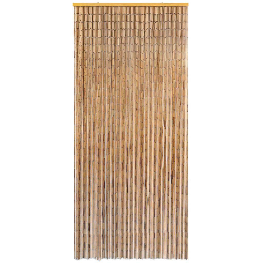 Rideau de Porte en Bambou, Rideau de Perles Moustiquaire de Porte d'entrée (90 x 220 cm)