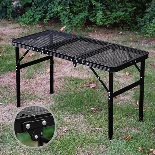 Table de camping pliante compacte pour éviter le sol humide en pique-nique - 5
