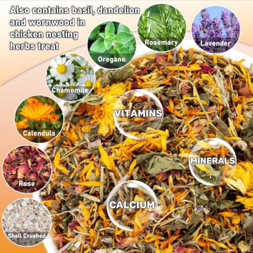 Image of MAQIHAN 30oz Chicken Nesting Herbs - Natural Dried Poultry Coop Bedding