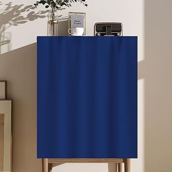 Velvet Fabric Closet & Cabinet Curtain for Open Wardrobes, Under Sink, and Kitchen Shelves No-Door Privacy Curtain with Slide Rail for Bookshelves and Pantries,F,W35in90cm/H39in100cm