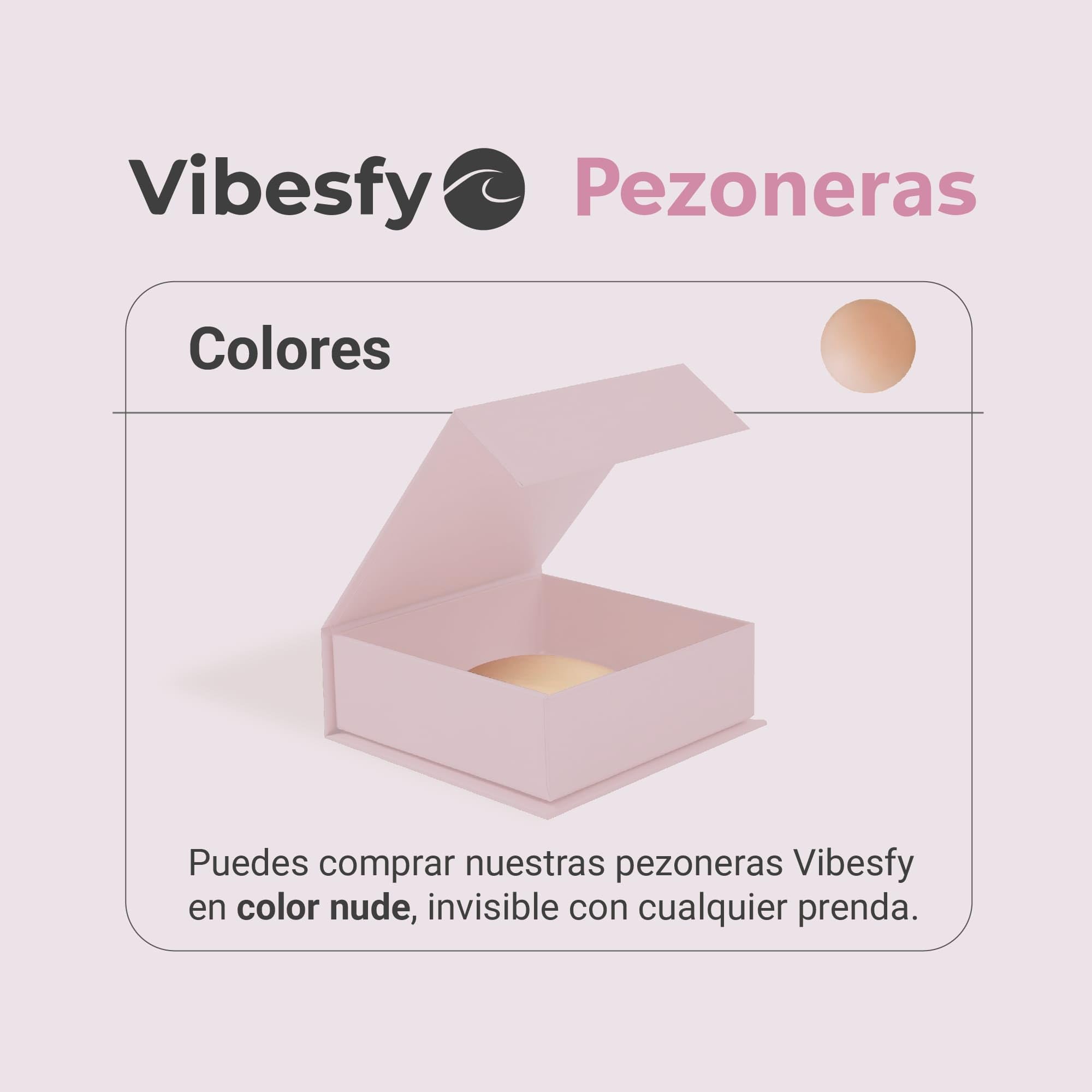 Cubre Pezones Silicona Médica Hipoalergénicas Invisibles sin Adhesivo 1 Par Nude