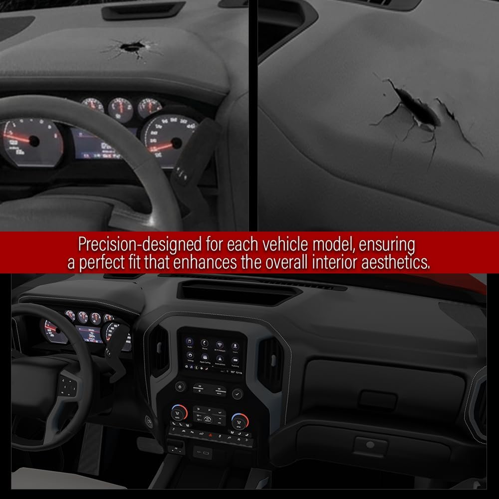 ANDPLAY Dash Panel Defrost Vent Dashboard Compatible with Chevy Tahoe Avalanche Suburban & GMC Yukon/XL/Denal & Cadillac Escalade 2007-2014 Fit Chevy Silverado GMC Sierra 2007-2013 Black