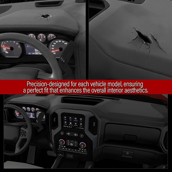 ANDPLAY Dash Panel Defrost Vent Dashboard Compatible with Chevy Tahoe Avalanche Suburban & GMC Yukon/XL/Denal & Cadillac Escalade 2007-2014 Fit Chevy Silverado GMC Sierra 2007-2013 Black