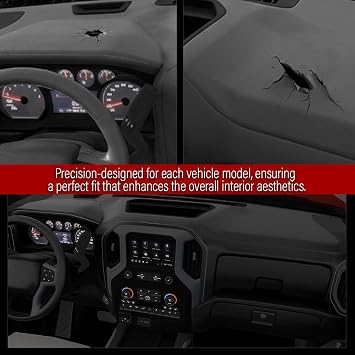 ANDPLAY Dash Panel Defrost Vent Dashboard Compatible with Chevy Tahoe Avalanche Suburban & GMC Yukon/XL/Denal & Cadillac Escalade 2007-2014 Fit Chevy Silverado GMC Sierra 2007-2013 Black