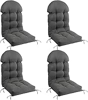 Vista 21 de FUNBERRY - Cojín para silla Adirondack, cojines gruesos y cómodos para mecedora, antideslizante, con protector contra decoloración, impermeable