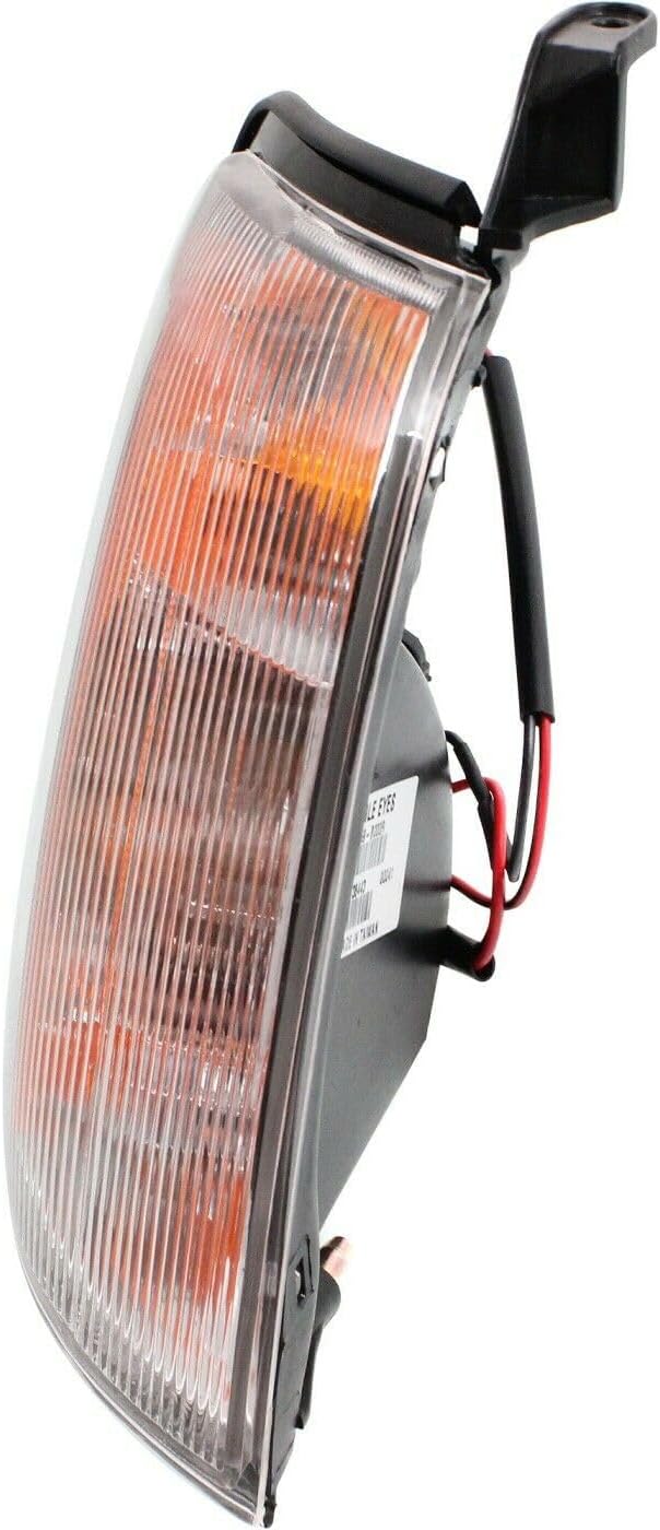 2pcs Signal Light Left Right Side Plastic Lens Clear & Amber Lens Corner Light Incandescent W/Bulbs NI2521124 261257Z425 9591273