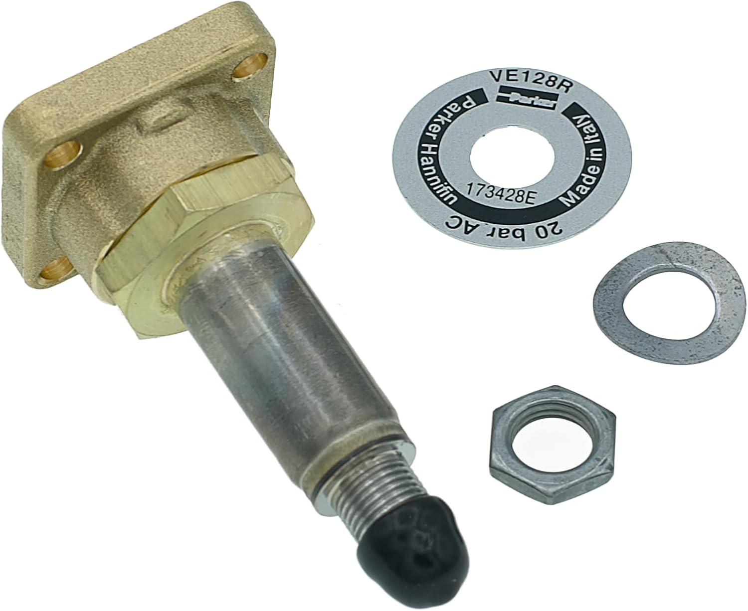 MacMaxe VE128IR 3-Way Solenoid Valve Body with Ruby Seal – High-Precision Espresso Machine Component – Durable, High-Pressure Tolerance, and Temperature-Resistant