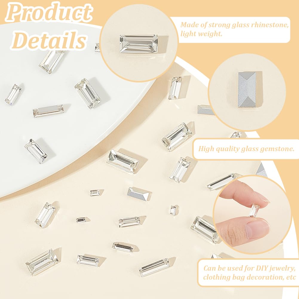 FINGERINSPIRE Mini-Stern-Strasssteine – 100 Stück, Versilbert, Ohne Loch, Für Dekoration & Schmuck