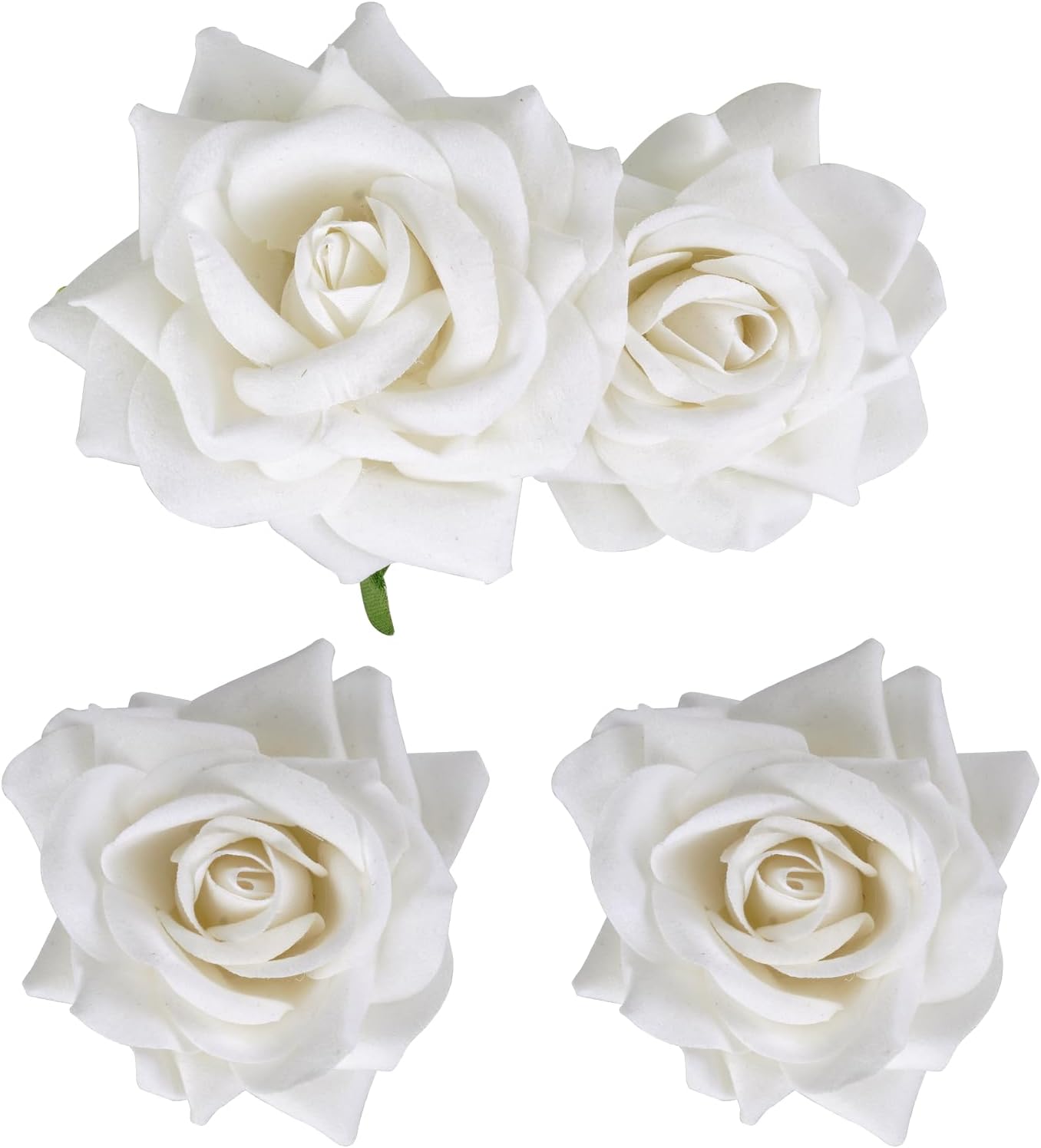White rose hair clip Clearance
