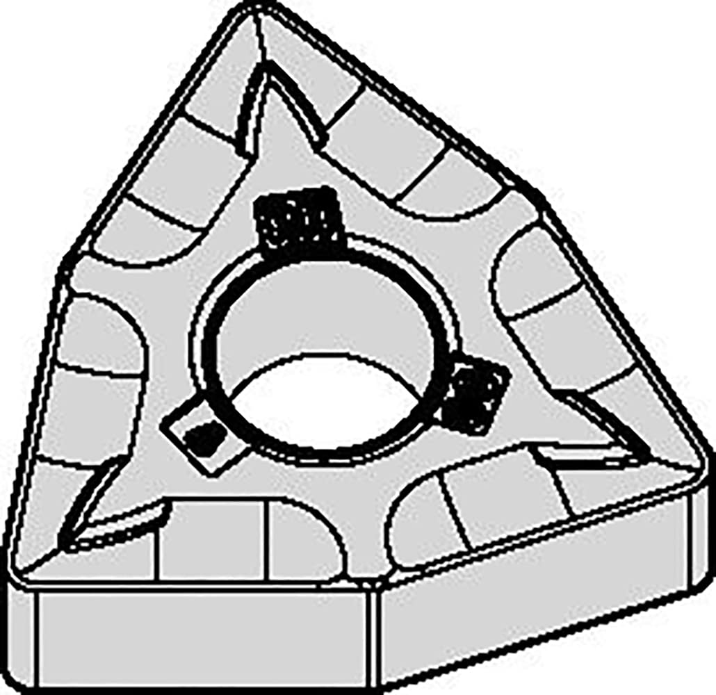 WIDIA 6288269 Victory Turning Insert W Style Inserts Insert 12.7MM Size, 8.6870MM Cutting Edge, MT-TiCN Carbide MG_RH Trigon 80 WNMG433RH WNMG080412RH