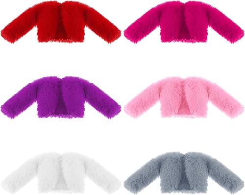 Bencailor 6 piezas de ropa de muñeca para muñeca de 11.8 pulgadas, accesorios de atuendo, abrigo de invierno, tops, traje de baño, camiseta, Color