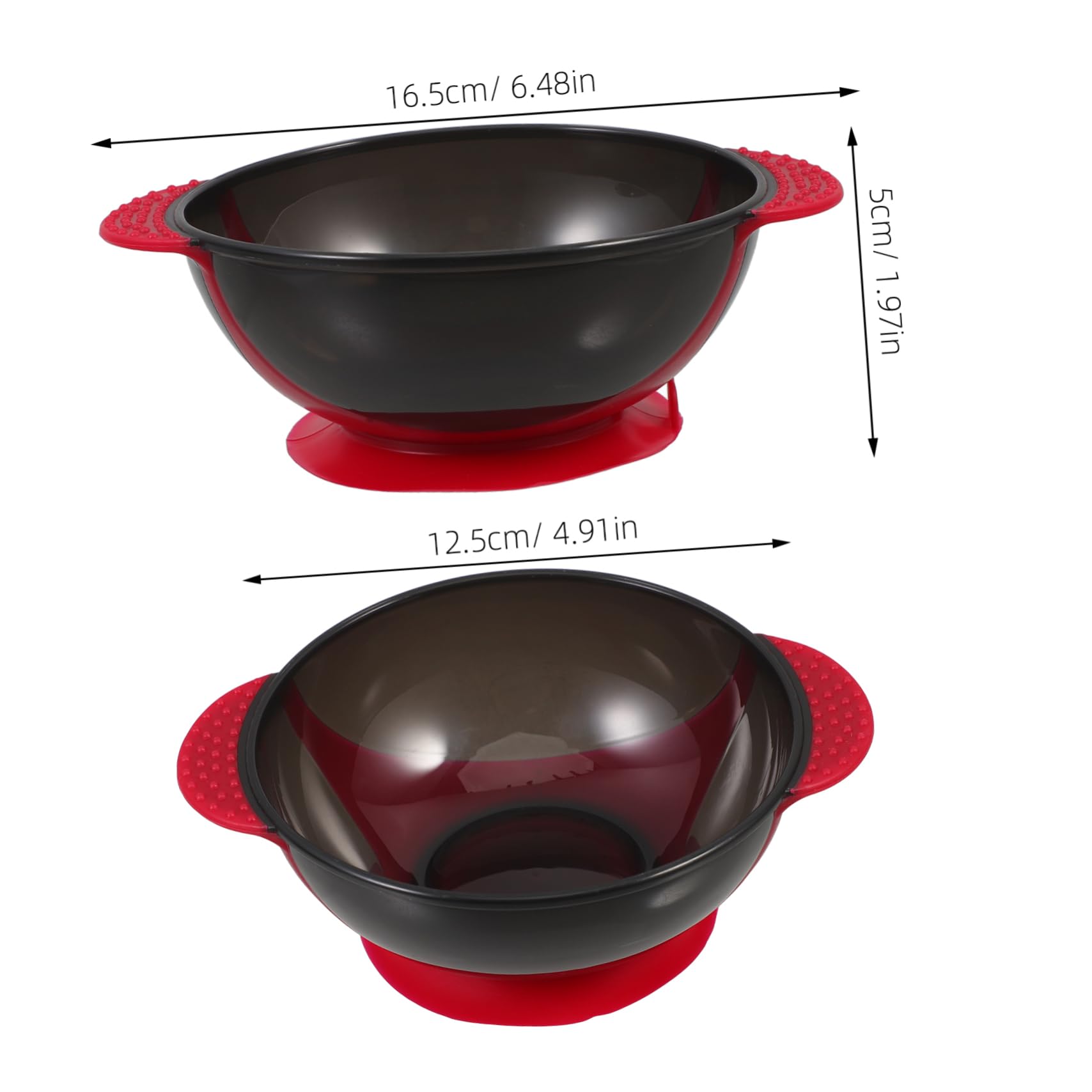 VICASKY 1PC Hair Dye Bowl Durable Tinting Tool for Hair Coloring and Treatments Random Color for Salon Use