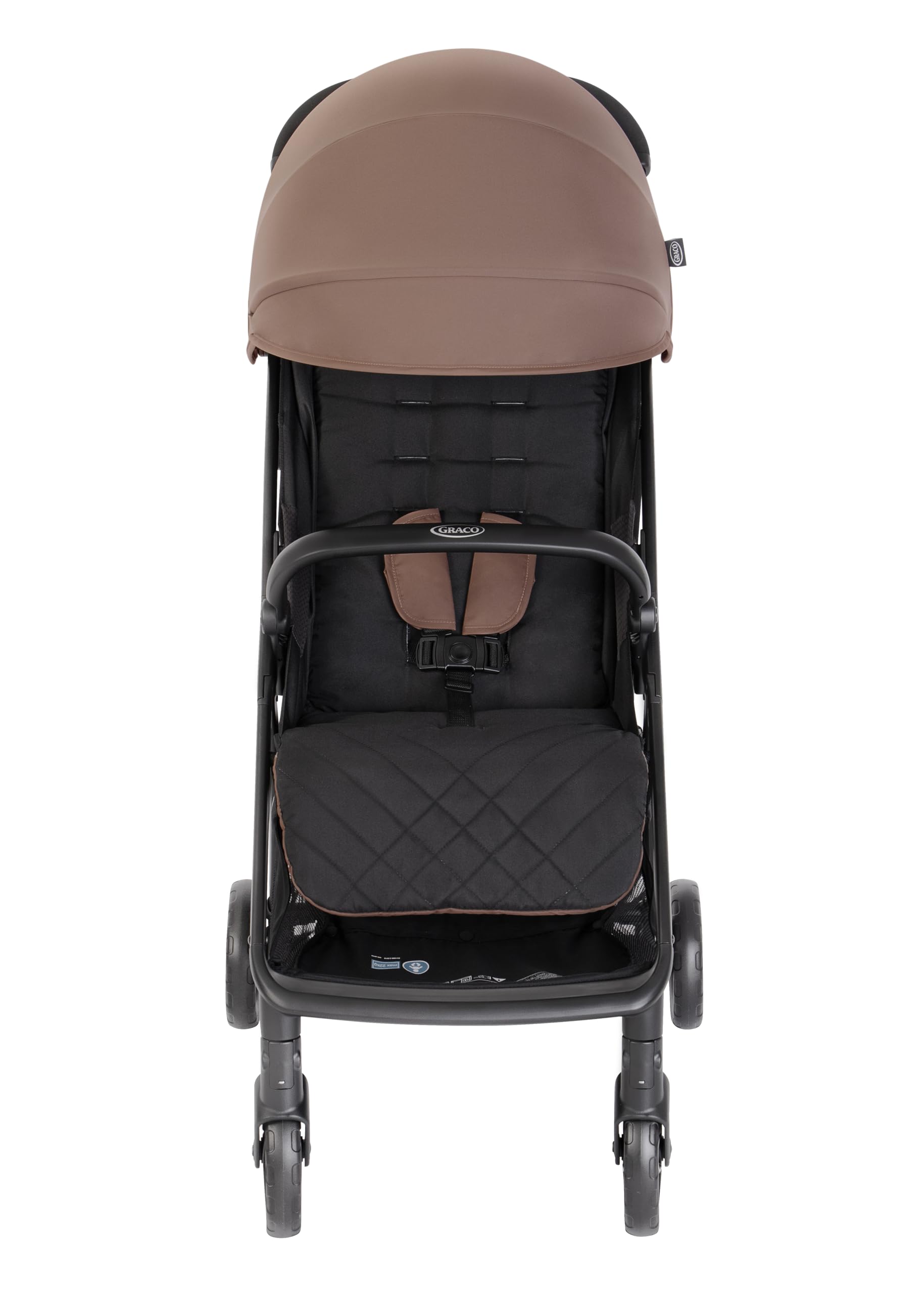 Graco - Myavo Passeggino leggero con chiusura veloce e parapioggia - 0-22 kg, dalla nascita fino a circa 4 anni, Fossil