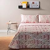 Bassetti Zucchi Tagesdecke für Doppelbett, Steppdecke für die Übergangszeit, Sommerdecke für Doppelbett, Baumwolle Freizeit R1