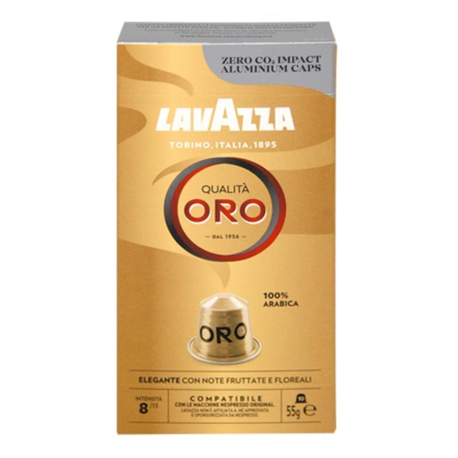 Lavazza Oro 100% Arabica Nespresso Compatible Coffee pods | Capsules 10 | Intensity 8 | 55g (B0D29Q3HMB) Amazon Price History, Amazon Price Tracker