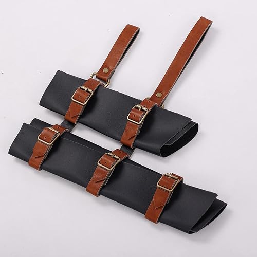 Miniatura 19 de BLESSUME Cinturón medieval de caballero con espada rana funda de estoque, soporte de vaina de estoque, 1 unidad Negro 6