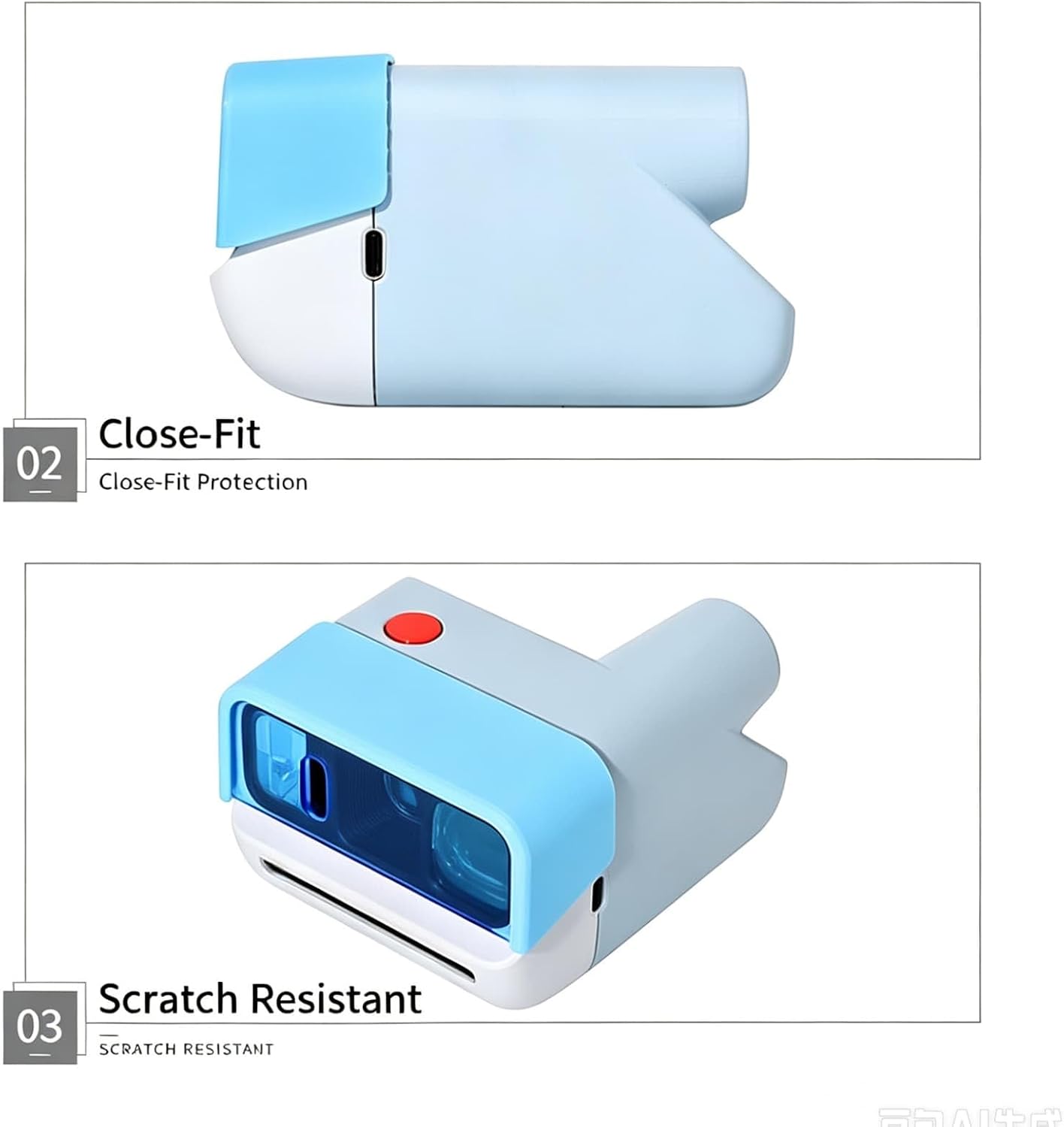 Filter Lens Cap Compatible with Polaroid Go3 Camera, Creative Tone Effect Cover for Instant Photography，Yellow image 5