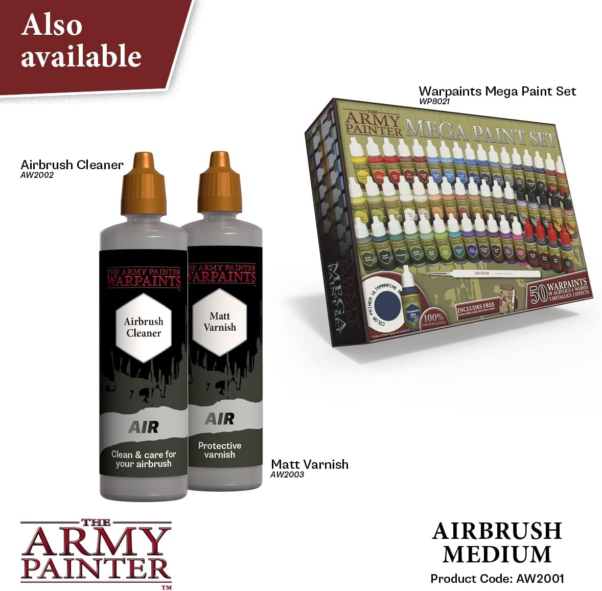 The Army Painter Airbrush Medium, 100ml Dropper Bottle Acrylic Paint Thinner, Flow Improver, for Airbrushing and Painting Wargaming Miniatures, Perfect for Tabletop Boardgames