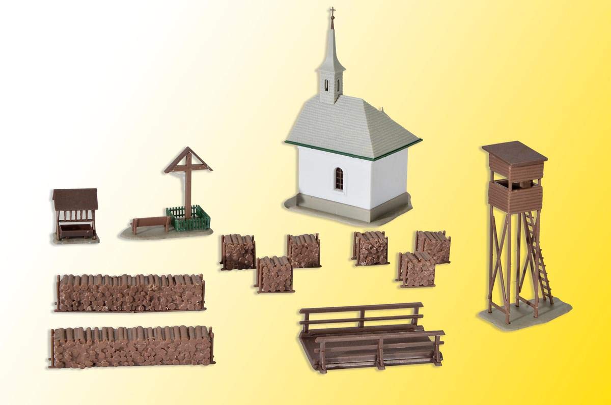 Kibri 39780 - Cappella Hirschbichl con Accessori H0