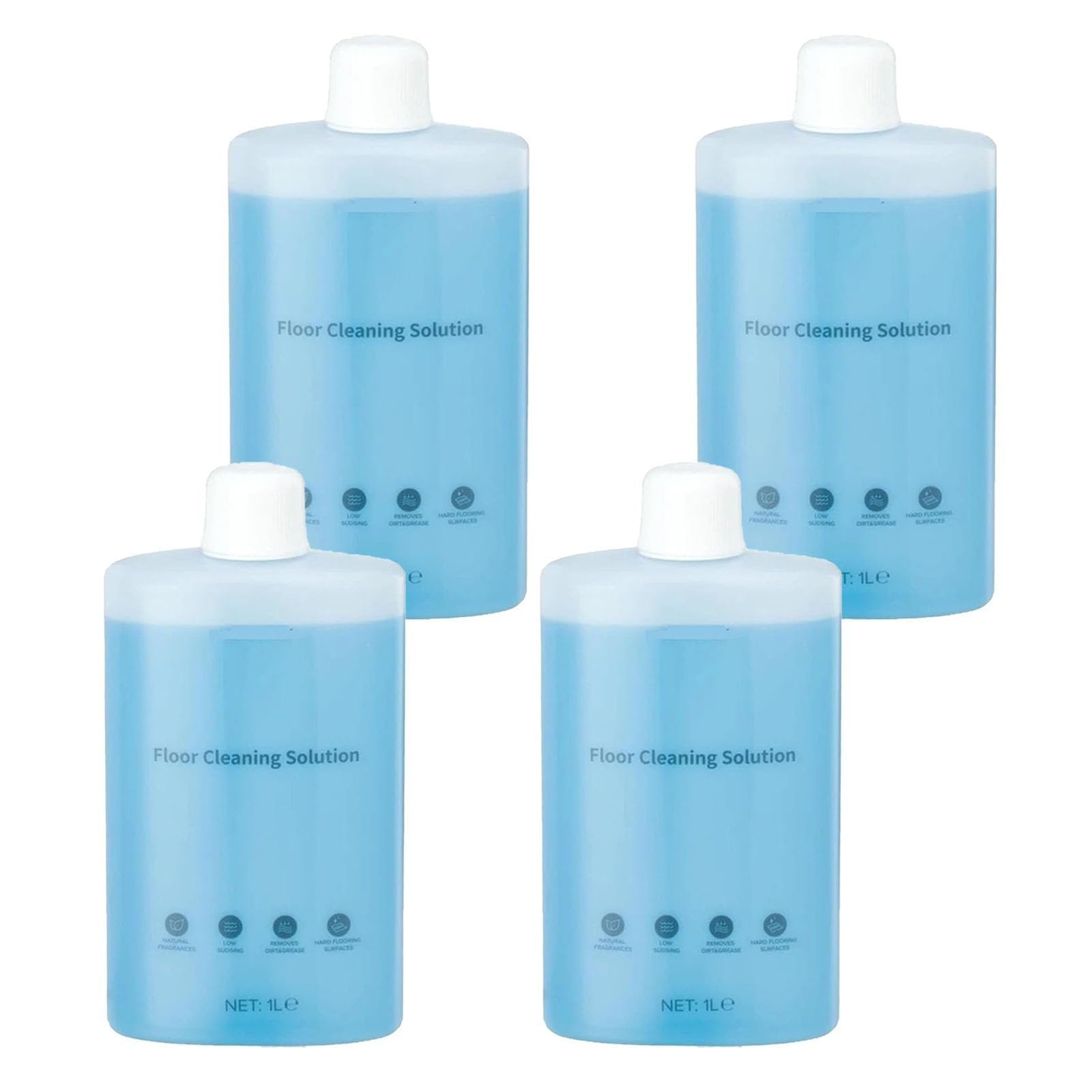 1L detergente concentrato multi-superficie compatibile con Roborock Saros 10R/Saros Z70/Qrevo/S7/S8/Q5 Pro/Flexi per robot aspiranti e lavapavimenti, senza schiuma e aloni, asciugatura rapida(4PCS)