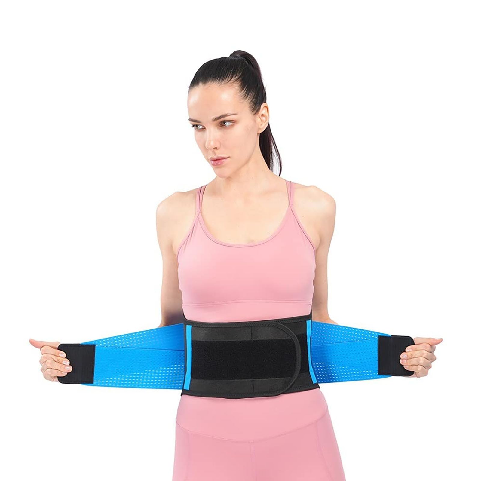 Cinturón de soporte lumbar para espalda baja, descompresión de espalda, alivio del dolor, corrección de postura para ciática, escoliosis, levantamiento de pesas, correas ajustables, hombres y mujeres