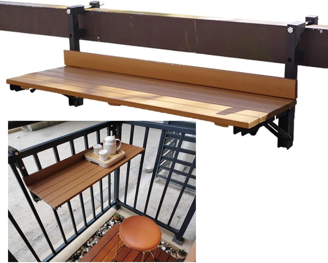 Balcony Bar Table For Railings,80*26cm/31.4*10.2in,outdoor