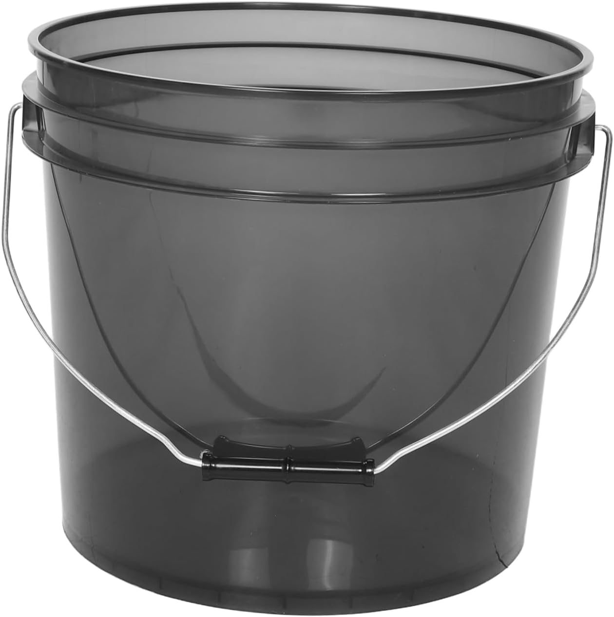 Thickened Plastic Bucket with Handle Transparent Water Bin for Car Washing Bathing and Laundry Durable Multi Purpose Utility Bucket for Home and Outdoor Use