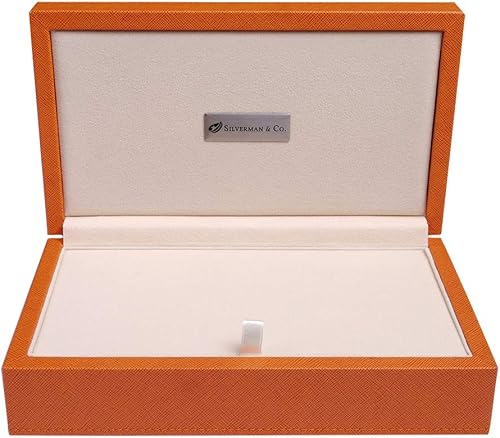 Miniatura 3 de Silverman & Co. Juego de dominó blanco doble 6 grandes - Estuche naranja