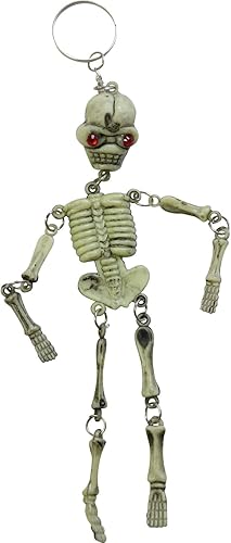 Miniatura 4 de Curious Minds Busy Bags Paquete de 24 llaveros de esqueleto, juego para la ansiedad para médicos y profesionales médicos, novedad de Halloween,