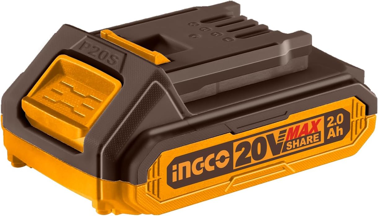 20V Battery Pack, 2.0Ah Lithium-Ion Battery, Compatible With 20V Power Tools, LED Battery Power Indicator, Charger Not Included,Multicolour