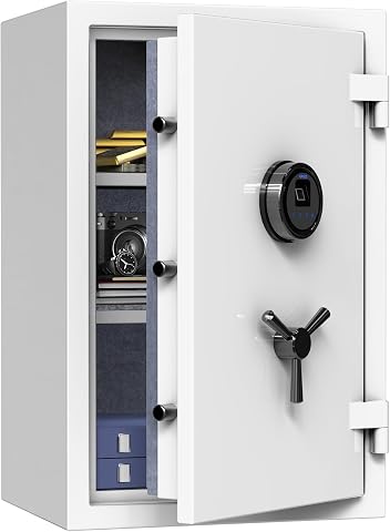RPNB Fingerprint Fireproof Home Safe Box, 2.12 CuFt, Digital Biometric Security 