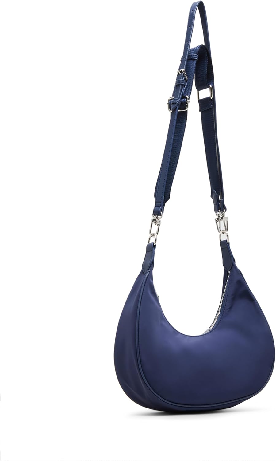 Anne Klein Womens Crescent Shoulder Bag with Detachable Strap, Midnight - Image 4