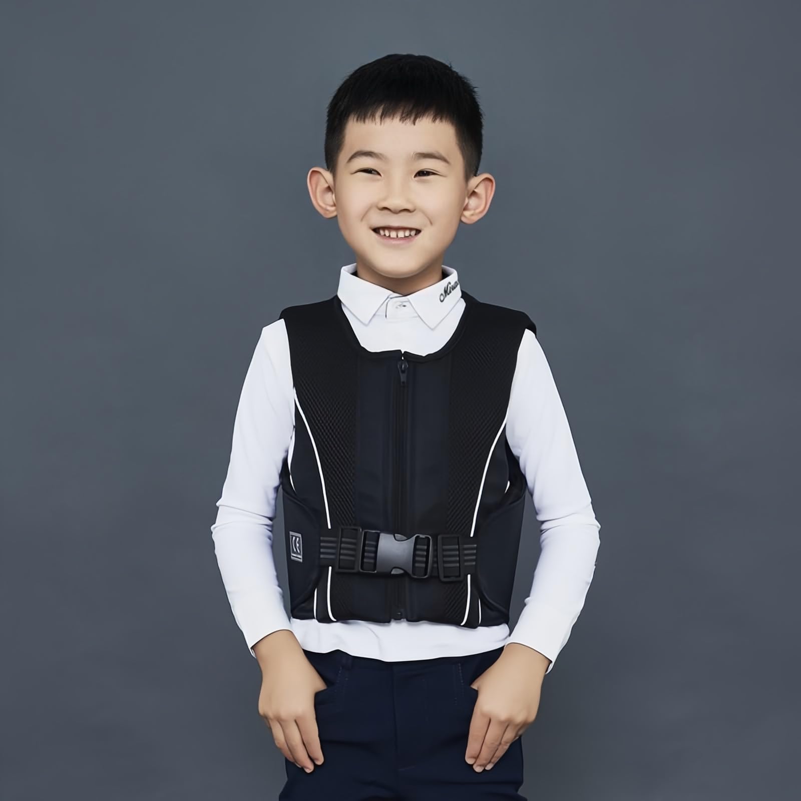 Gilet equestre di sicurezza per bambini, gilet da equitazione professionale, protezione equestre per ragazzi e ragazze (CM)