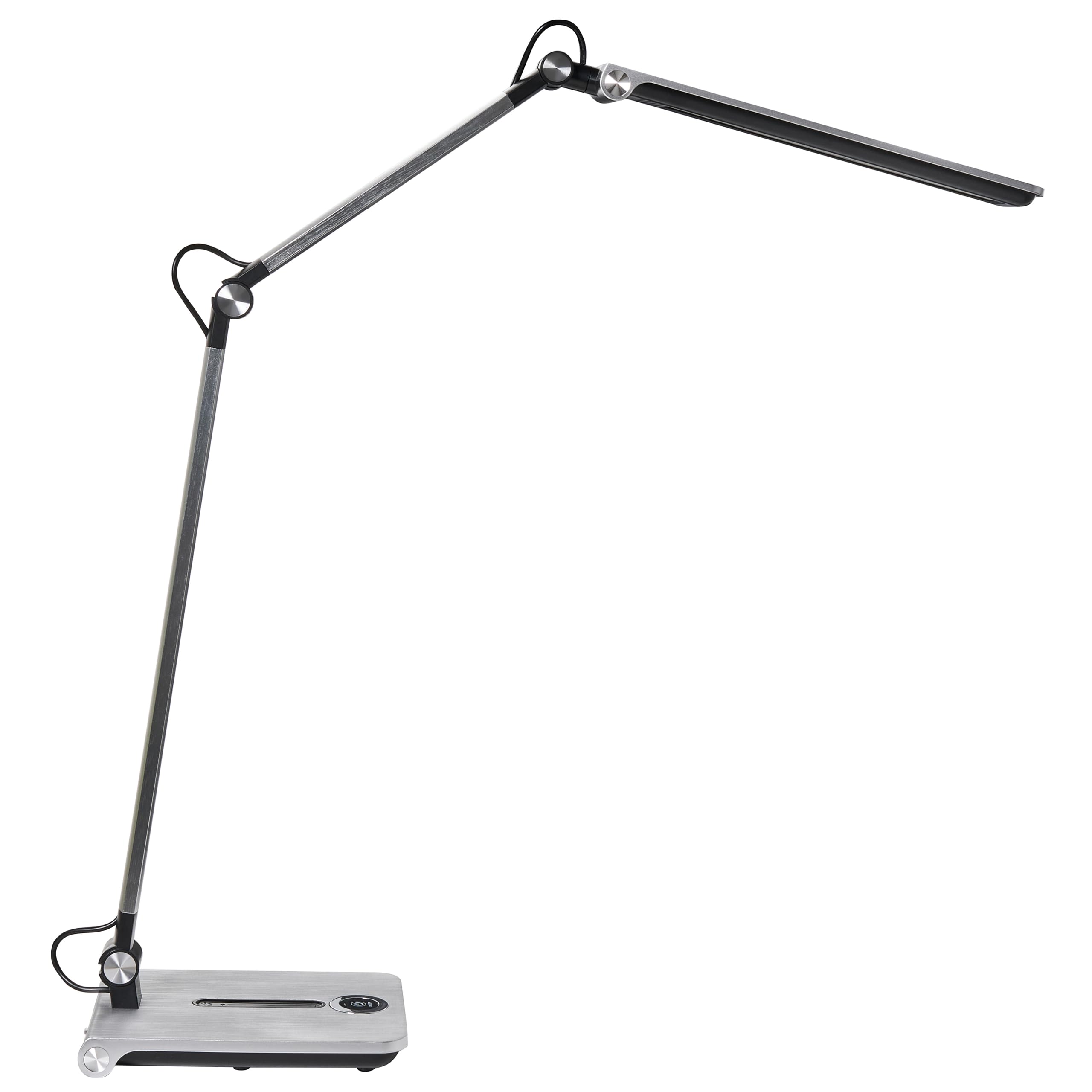 Beliani Schreibtischlampe LED silber verstellbar dimmbar modern für Homeoffice Aquila