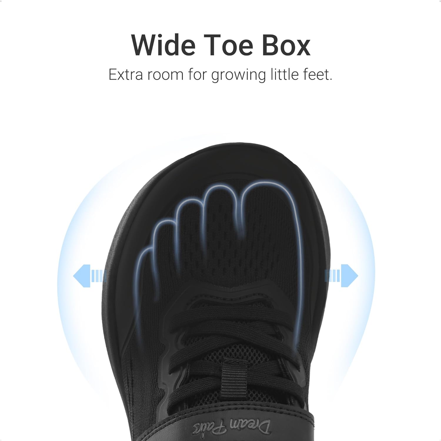 DREAM PAIRS Kids Wide Toe Box Athletic Running Sneakers Breathable Lightweight Casual Tennis Shoes Minimalist for Boys Girls School Sports