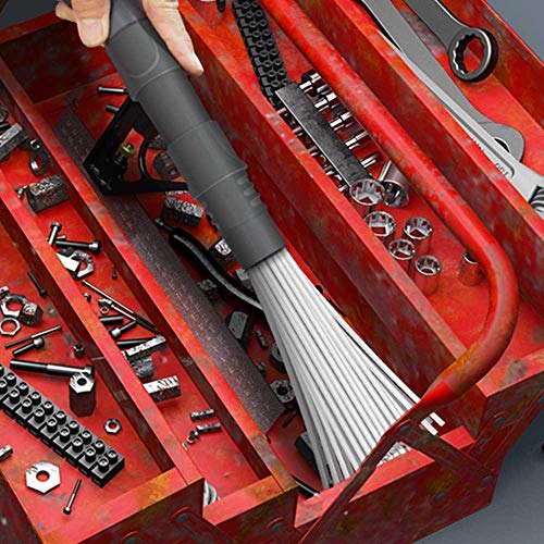 CleanMatic Magic Duster – Universaler Staubsauger Aufsatz mit Saugborsten – Staubsaugerdüse mit 30 Saugrohren zum reinigen von Engen, kleinen Flächen und Teilen wie Lüftungsdüsen oder Schrauben