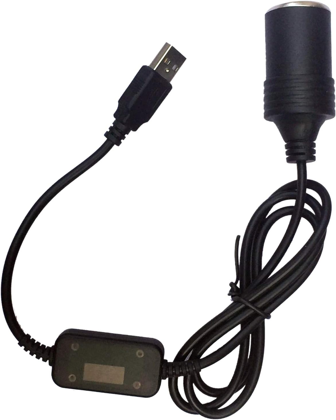 USB to 12V Car Cigarette Lighter Booster Connector, Socket Female Step Up USB to 12V Cable Converter For Car Cigarette Lighters Driving Recorder Car DVR