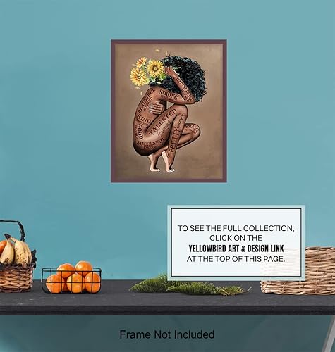 Miniatura 7 de Black women Wall Art & Decor - Black Art - African American Wall Artwork - Afro Black Woman Picture - African American Women Print - I Am - Positive