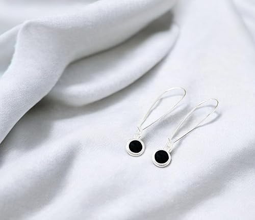 Miniatura 56 de Bottled Up Designs Handmade Long Drop Earrings, Sterling Silver, Eco Friendly, Recycled Vintage Bottles, Made in USA, Birthday Gifts, Mothers Day