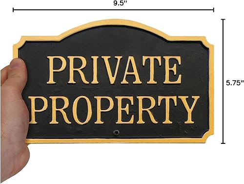 Miniatura 9 de SmartSign Placa de declaración GardenBoss de 5.75 x 9.5 pulgadas con estaca de césped de 21 pulgadas, aluminio inoxidable de 375 mil, negro y