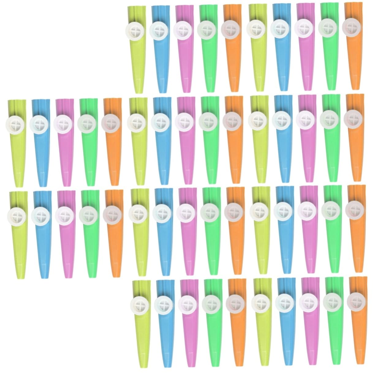 Vaguelly Kinder Kazoo Musikinstrument 50 Stück Kunststoff Kazoos Für Kinder Leicht Zu Spielen Lernspielzeug Für Musikförderung Und Freizeitaktivitäten