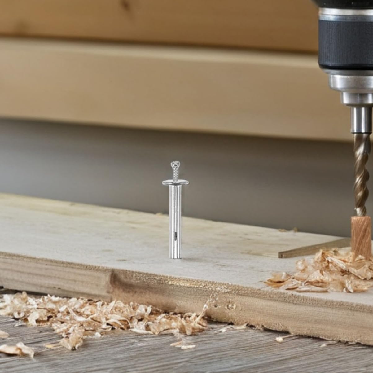 Spreiznagel 8x50mm 100 Stück Kohlenstoffstahl für Betonwände | Silber, Einfache Montage, Vielseitige Anwendung für Büro und Renovierung