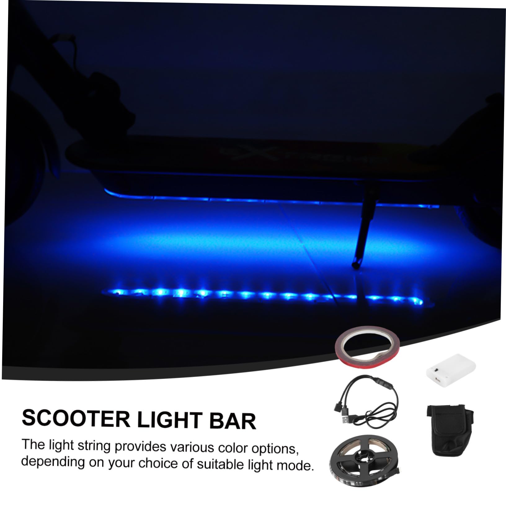 Toddmomy Striscia Luminosa Per Monopattino Elettrico Con Adesivo Kit Ricambi Facile Da Installare Per Scooter Illuminazione Sicura e Visibilità Potenziata Per Altri Modelli