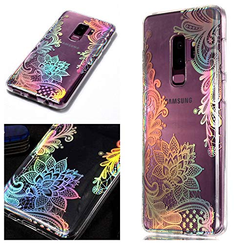 CHcase Coque Samsung Galaxy S9 Plus Silicone Étui Housse Étui Mignon Glitter Sparkle Bling avec Laser Rave Ultra Mince Crystal Flex Soft Skin TPU Case Cover pour Samsung Galaxy S9 Plus -9