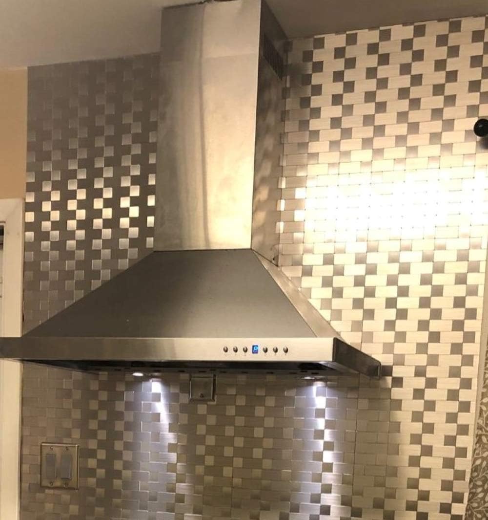 Exсluѕіvе Dіѕсоunt 80% оƒƒеr LK 5pcs Premium Self-Adhesive Metal Tiles - Peel and Stick Backsplash Tiles for Kitchen (LKB6215, 12x12, Silver)