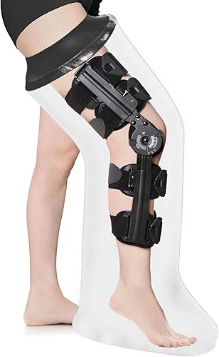 Protector de pierna fundido para adultos, vendaje de ducha de poliuretano termoplástico impermeable y cubierta fundida, protector de ducha de pierna