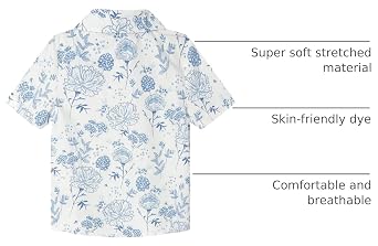 Mud Kingdom Little Boys Summer Shirt Fashion Letter Graffiti